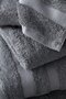 Classic Double Border 100% Cotton Large Bath Towel - Dark Gray - 2