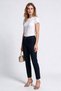 Women's Regular Cut Front Seam Detailed Straight Leg Fabric Trousers - 3