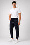 Regular 3 Threaded, Elasticated Waist, Navy Blue Men's Sweatpants - 3