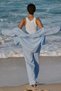 Organic Double Layer Cotton Boho Women's Pajama Set - Blue, XL - 6