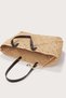 Raffia Handwoven Straw Women's Tote Bag - Beige - 4