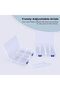 3 Pcs Clear Plastic Storage Boxes, with 8 Adjustable Compartments, Double Buckle Secure Stackable Or - 6
