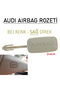 Audi Roof Airbag Lettering Emblem (Right-Beige) - Audi Airbag Emblem A3 A4 A5 A6 Q5 Q7