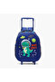Dinosaur Print Trolley Bag for Boys 3-5 Years with Lunch Bag and Pencil Pouch - 14 inches - 4