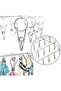 Clothes Drying Rack with 40 Clips,Stainless Steel Laundry Drying Rack Folding Sock Hanger,Wind-Proof - 6