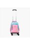 Heart Print Trolley Bag for Boys 8-12 Years Retractable Handle - 18 inches - 4