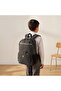 Textured Backpack for Boys 8-12 Years with Padded Straps - 17 inches - 3