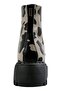 Women's Vegan Leather Black Long Boots - Cowie Design - 5