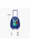 Dinosaur Print Trolley Bag for Boys 3-5 Years with Lunch Bag and Pencil Pouch - 14 inches - 3