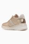 Women's Leather Casual Shoes 26Y D26Ya-7020 Gold Crocodile - 3