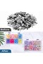 3 Pcs Clear Plastic Storage Boxes, with 8 Adjustable Compartments, Double Buckle Secure Stackable Or - 5
