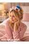 Pink Color Fluffy Hair Band with Daffy Duck Figure - 2