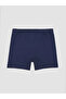 Navy Blue Girls' Teddy Bear Printed Boxer Shorts 3-Piece Set - 5