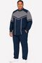 Men's Judge Collar College Shirt Jacket S–12Xl Navy Blue Dark Gray - 4
