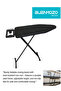 Board 140 x 38 x 92 cm, Foldable Ironing Table with Adjustable Height, Large Ironing Board for Home & Household Use - 2