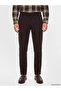Brown Slim Fit Gabardine Men's Trousers - 2