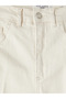 Ecru Slim Fit Women's Jean Trousers - 5