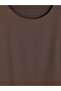 Brown U-Neck Women's Bodysuit - 3