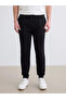 Black Standard Fit Men's Jogger Sweatpants - 2