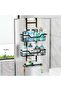 3-Tier Over-the-Door Shower Caddy Organizer – Rustproof Hanging Shower Shelf with Hook