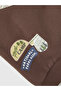 Brown Crew Neck Printed Boy's Sweatshirt - 5