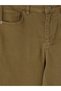 Khaki Crop Flare Women's Jean Pants - 6