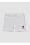 Navy Blue Girls' Teddy Bear Printed Boxer Shorts 3-Piece Set - 3