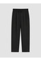 Black Regular Fit Boys' Textured Trousers