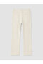 Ecru Flare Women's Jean Trousers - 7