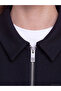 Black Shirt Collar Soft Touch Women's Jacket - 3