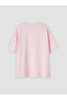 Pink Stitch Printed Girls' Soft Touch T-Shirt - 4