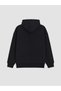 Black Hooded Girl's Sweatshirt - 3