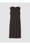 Brown Crew Neck Soft Touch Dress - 5