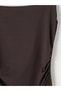 Brown Square Neck Gathered Bodycon Dress - 7