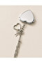 Lip Gloss Keychain with Heart Compact Mirror & Bag Charm - 4