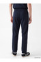 Navy Blue Regular Fit Men's Sweatpants with Side Stripes - 4