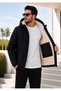 Men's Coat Winter Coat Hooded Fur Inside Jacket Daily Wear Casual Coat. - 4
