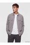 Gray Comfortable Fit Shirt Collar Men's Shirt