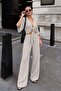 Women's Stone Tie-Dye Detailed Blouse and Pants 2-Piece Set - 2