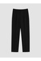 Black High Waist Slim Fit Women's Trousers
