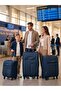 3-Piece Expandable Soft-Side Luggage Set - High-Quality Heavy Duty Travel Bags with Multi-Pocket Storage ( BLUE ) - 2