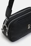 Women's Black Patterned Crossbody Bag Soft Textured, Small Size Daily Shoulder Bag 21X12 cm - 3