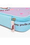 Slogan Print Pencil Pouch with Zip Closure - 6
