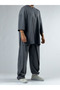 Belted Men's Gray Suit Coc3375 - 2