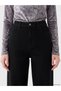 Black Wideleg Women's Jeans - 3