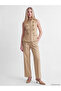 Beige Hakim Collar Women's Classic Vest - 2