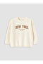 Ecru New York Printed Baby Boy Sweatshirt - 2