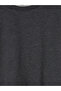 Anthracite Crew Neck Long Sleeve Men's Pajama Top - 7