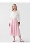 White Boat Neck Modal Blend Blouse - 2