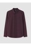 Burgundy Regular Fit Dobby Men's Shirt - 5